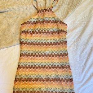 70s colorful day dress